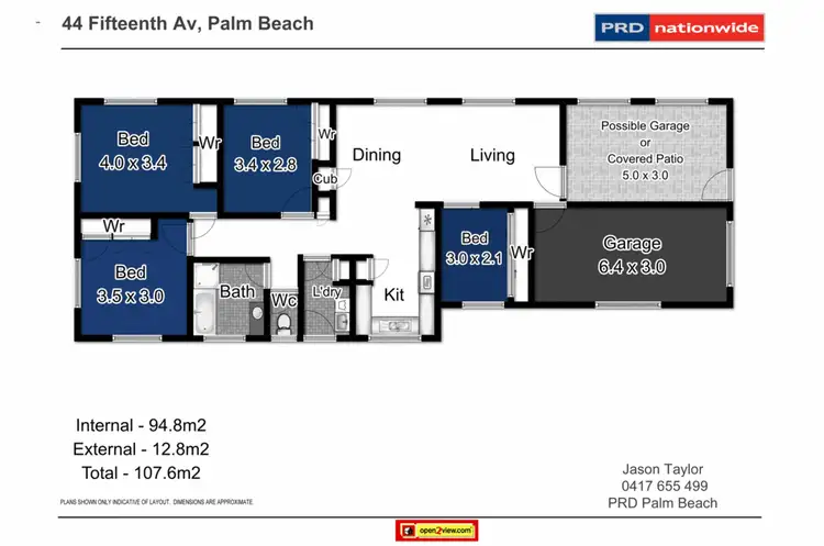 Floorplan of Homely house listing, 44 Fifteenth Avenue, Palm Beach QLD 4221