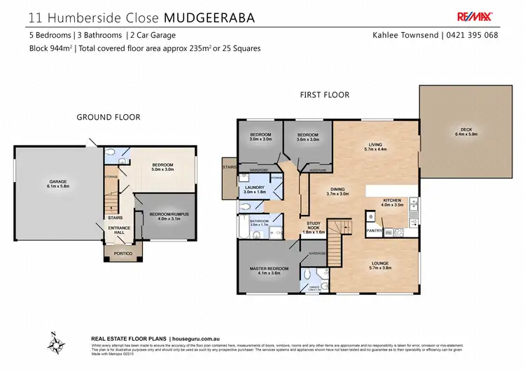 Floorplan of Homely house listing, 11 Humberside Cl, Mudgeeraba QLD 4213