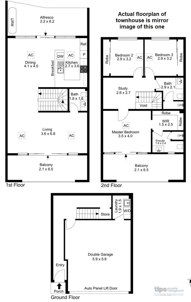 Floorplan of Homely townhouse listing, 10/319 Military Road, Semaphore Park SA 5019