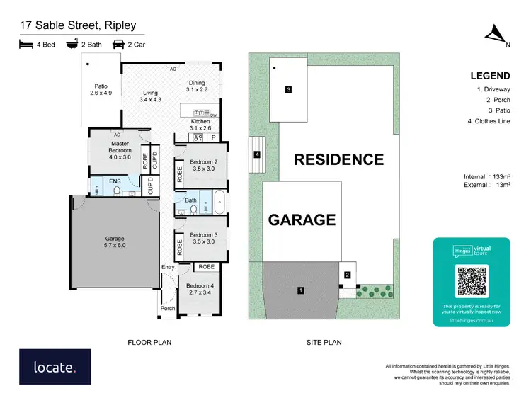 Floorplan of Homely house listing, 17 Sable St, Ripley QLD 4306