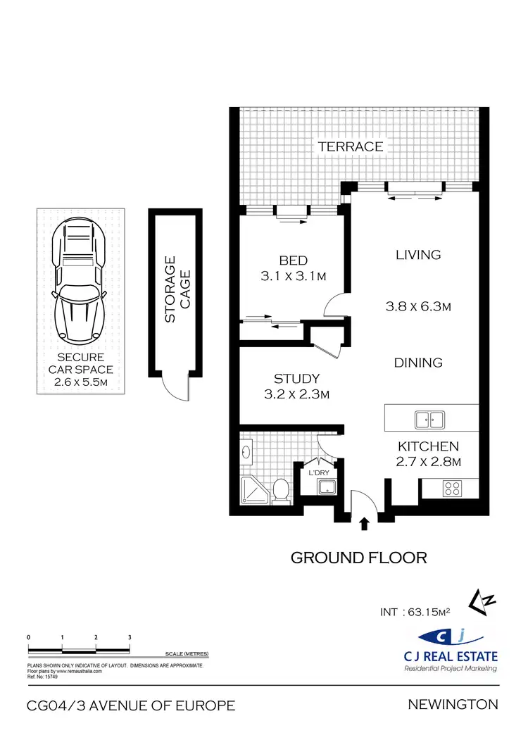 Floorplan of Homely apartment listing, CG04/3 Avenue of Europe, Newington NSW 2127