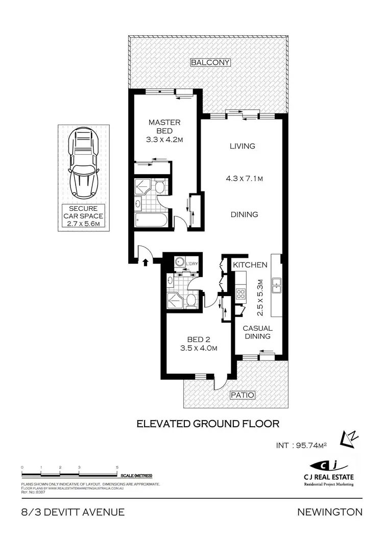 Floorplan of Homely unit listing, 8/3 Devitt Avenue, Newington NSW 2127