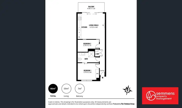 Floorplan of Homely apartment listing, 311/271-281 Gouger Street, Adelaide SA 5000