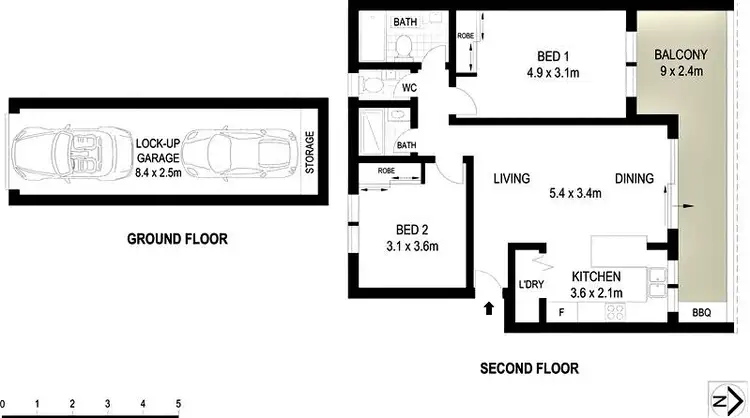 Floorplan of Homely apartment listing, 16/14-24 Kidman Street, Coogee NSW 2034