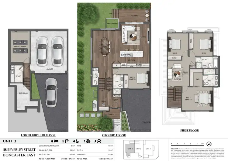 Floorplan of Homely townhouse listing, 1B Ireland Avenue, Doncaster East VIC 3109