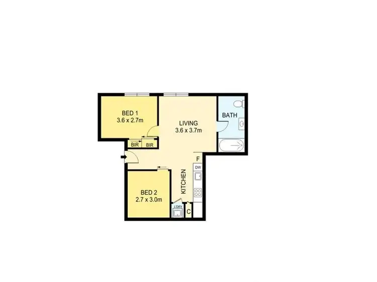 Floorplan of Homely apartment listing, 1012/233 Collins Street, Melbourne VIC 3000