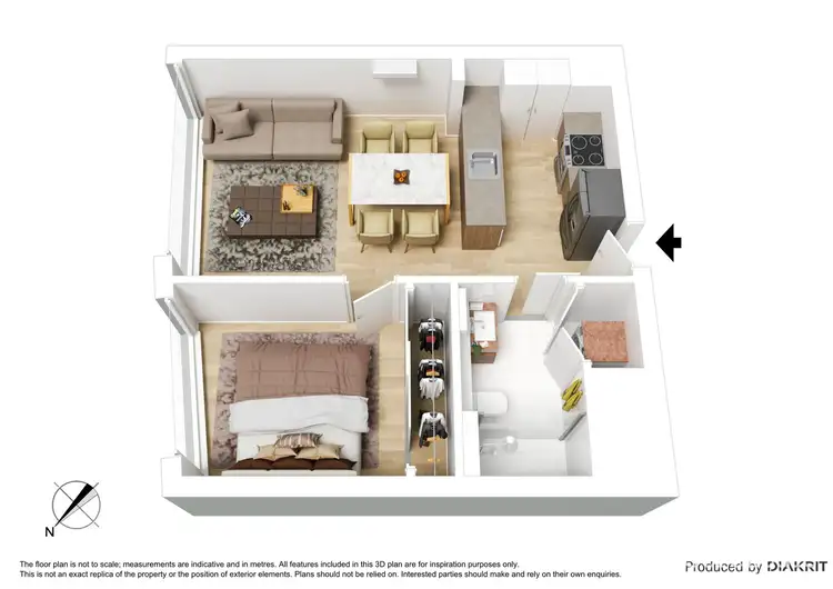 Floorplan of Homely apartment listing, 4410/228 La Trobe Street, Melbourne VIC 3000