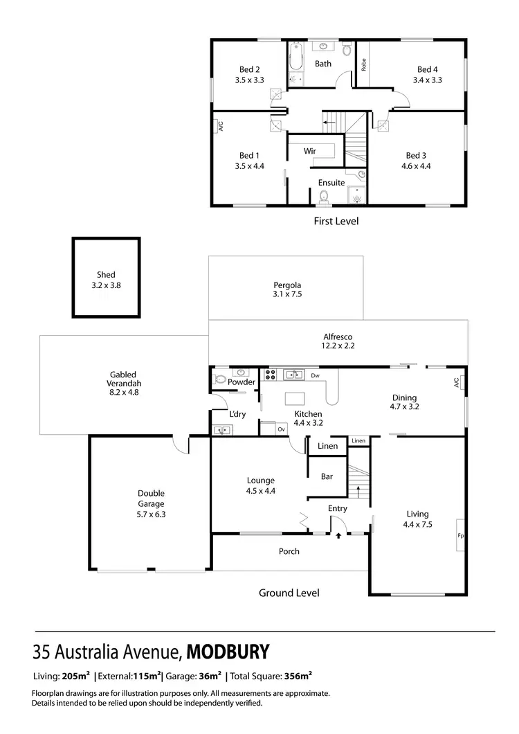 Floorplan of Homely house listing, 35 Australia Avenue, Modbury SA 5092