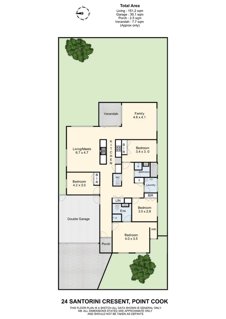Floorplan of Homely house listing, 24 Santorini Crescent, Point Cook VIC 3030