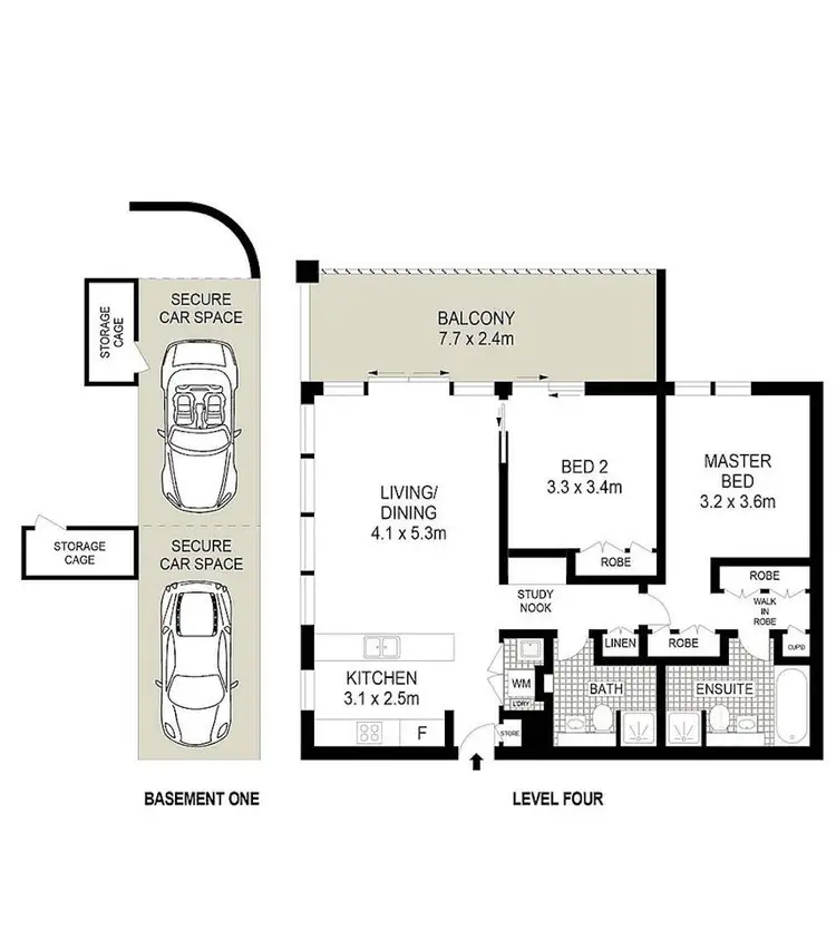 Floorplan of Homely apartment listing, S202/1 Lardelli Drive, Ryde NSW 2112