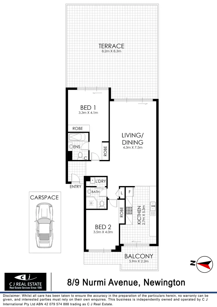 Floorplan of Homely unit listing, 8/9 Nurmi Ave, Newington NSW 2127