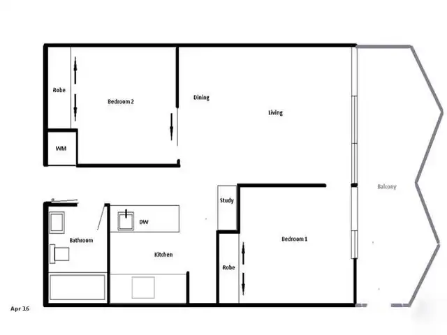 Floorplan of Homely apartment listing, 252/38 Mt Alexander Road, Travancore VIC 3032