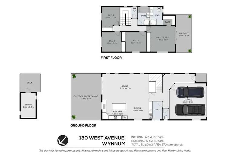 Floorplan of Homely house listing, 130 West Avenue, Wynnum QLD 4178