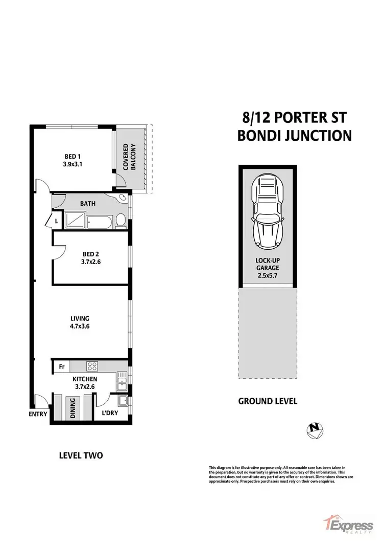 Floorplan of Homely apartment listing, 8/12 Porter Street, Bondi Junction NSW 2022