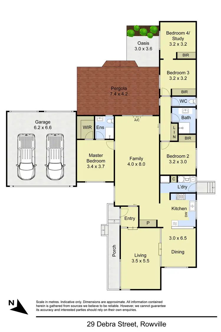 Floorplan of Homely house listing, 29 Debra Street, Rowville VIC 3178