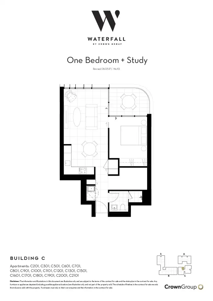 Floorplan of Homely apartment listing, C0801/21 Dunkerley Place, Waterloo NSW 2017