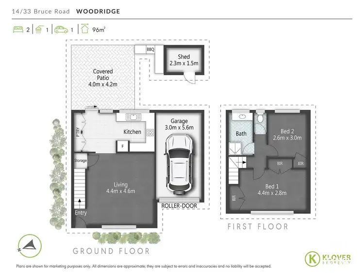 Floorplan of Homely townhouse listing, 14/33 Bruce Road, Woodridge QLD 4114