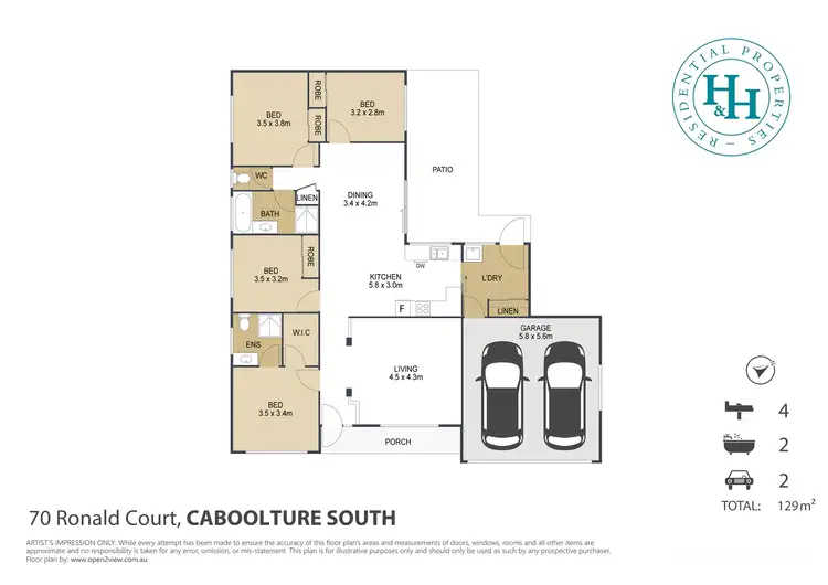 Floorplan of Homely house listing, 70 Ronald Court, Caboolture South QLD 4510