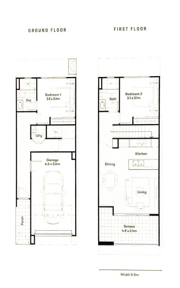 Floorplan of Homely townhouse listing, 127 Cameo Crescent, South Morang VIC 3752