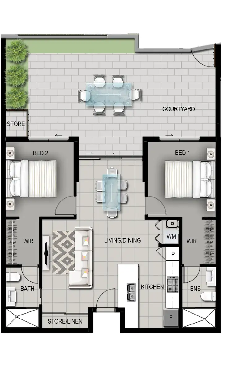 Floorplan of Homely apartment listing, 2/58 Ludwick Street, Cannon Hill QLD 4170