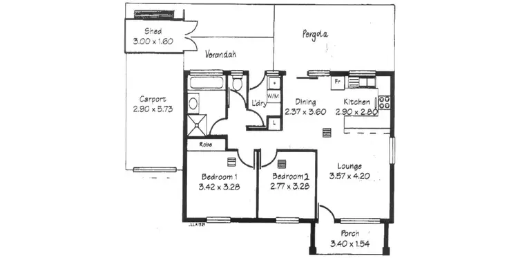Floorplan of Homely house listing, 15B Cawthorne Street, Thebarton SA 5031