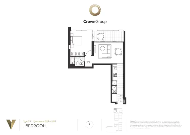 Floorplan of Homely apartment listing, 1405/45 Macquarie Street, Parramatta NSW 2150