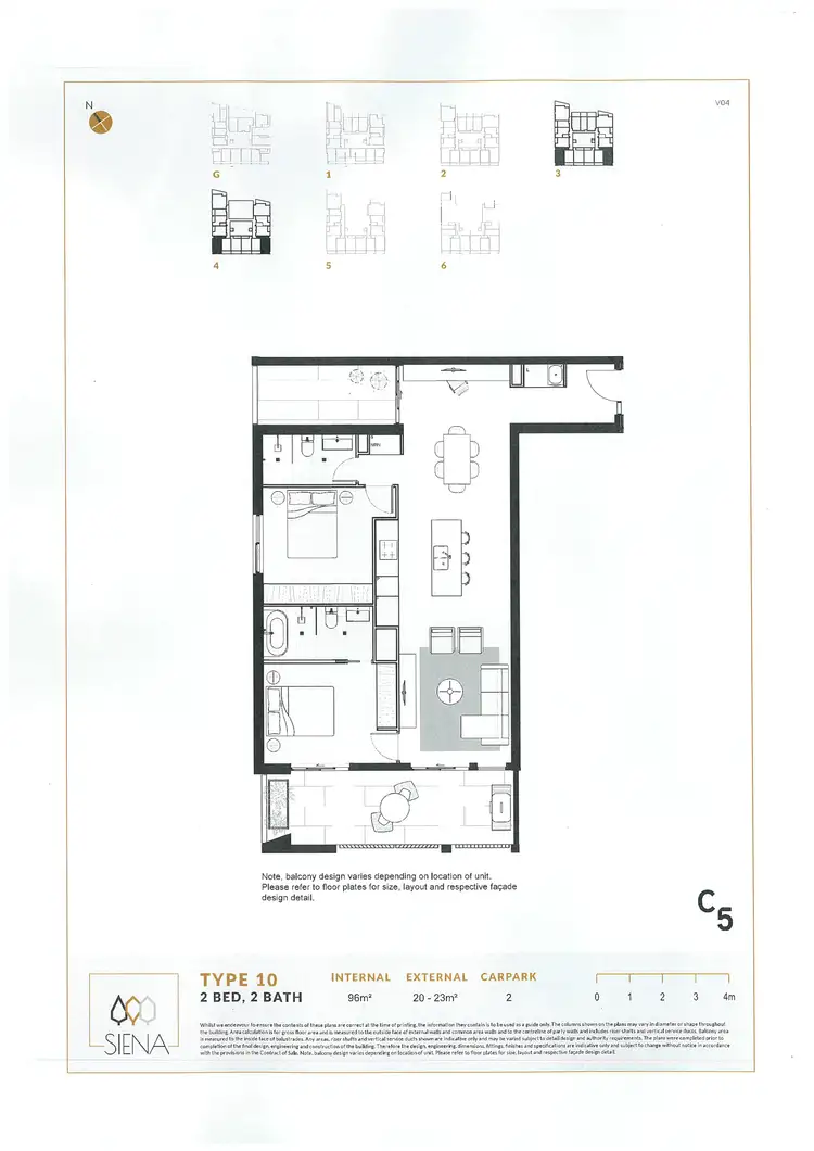 Floorplan of Homely apartment listing, 403/59 Constitution Avenue, Campbell ACT 2612