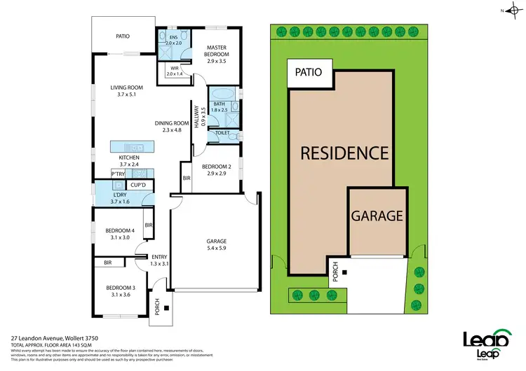 Floorplan of Homely house listing, 27 Leandon Avenue, Wollert VIC 3750