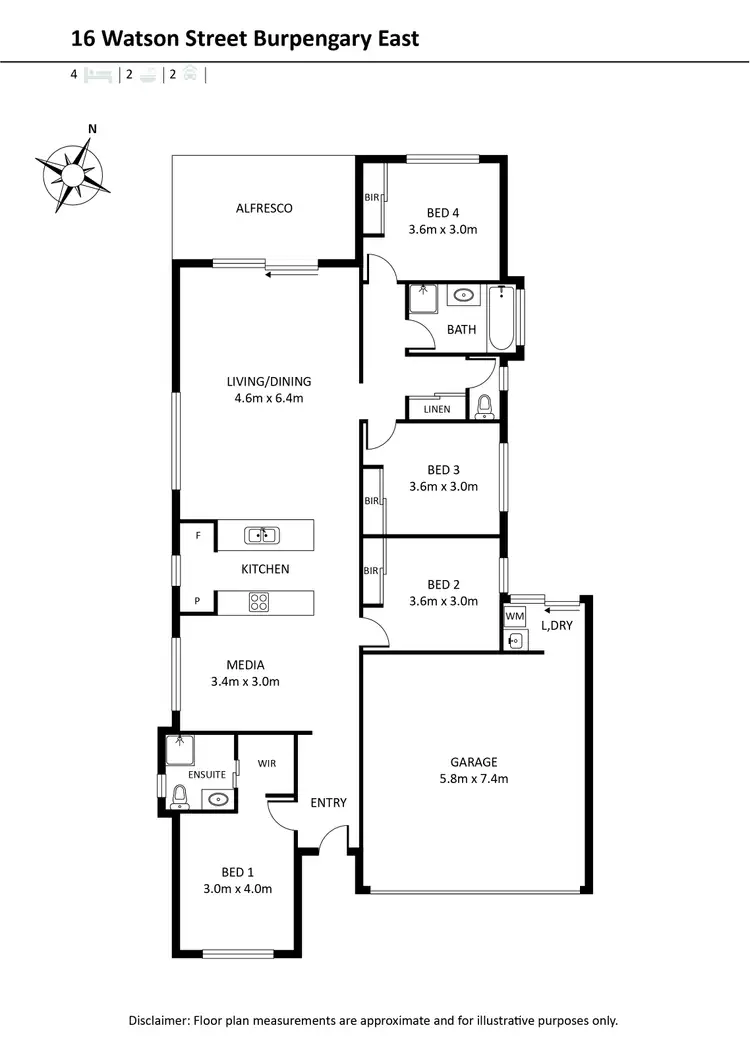 Floorplan of Homely house listing, 16 Watson St, Burpengary East QLD 4505