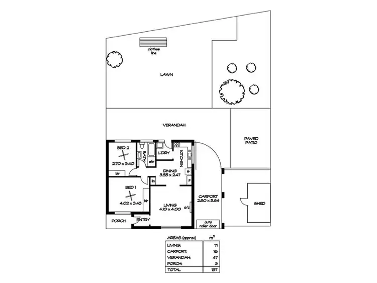 Floorplan of Homely house listing, 2 O'Brien Avenue, Salisbury Downs SA 5108
