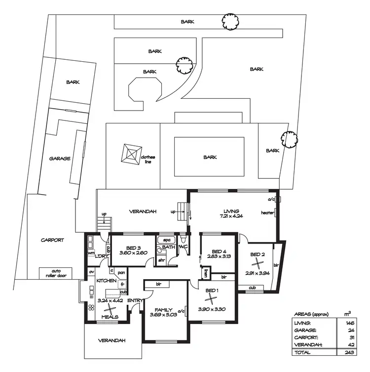 Floorplan of Homely house listing, 7 Barkey Street, Para Hills SA 5096
