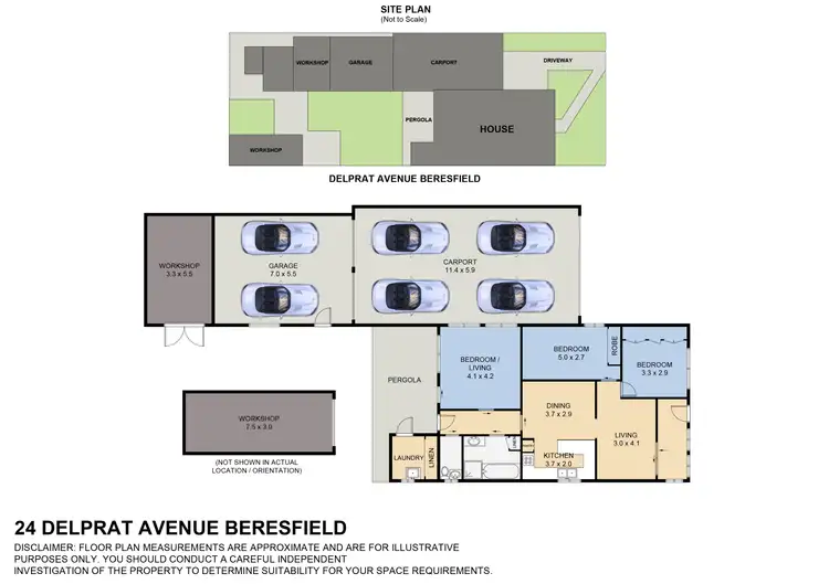 Floorplan of Homely house listing, 24 Delprat Avenue, Beresfield NSW 2322