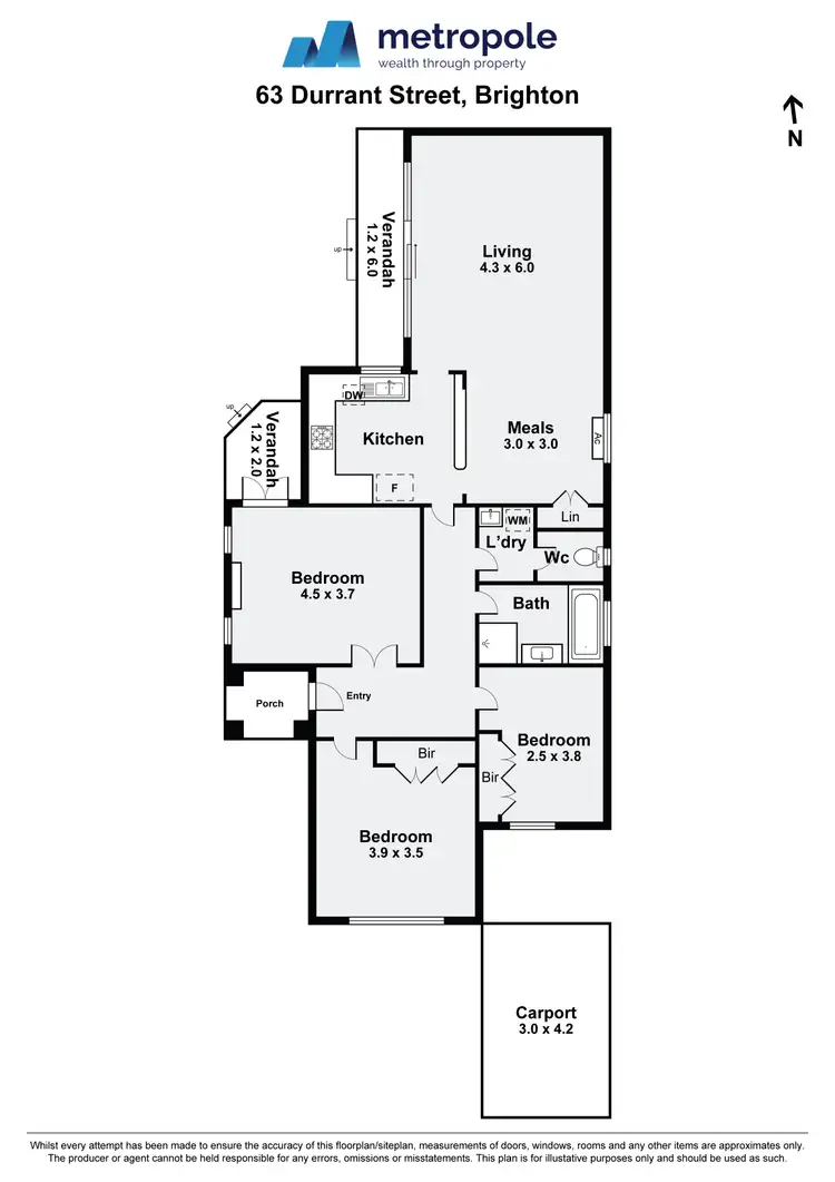 Floorplan of Homely house listing, 63 Durrant Street, Brighton VIC 3186