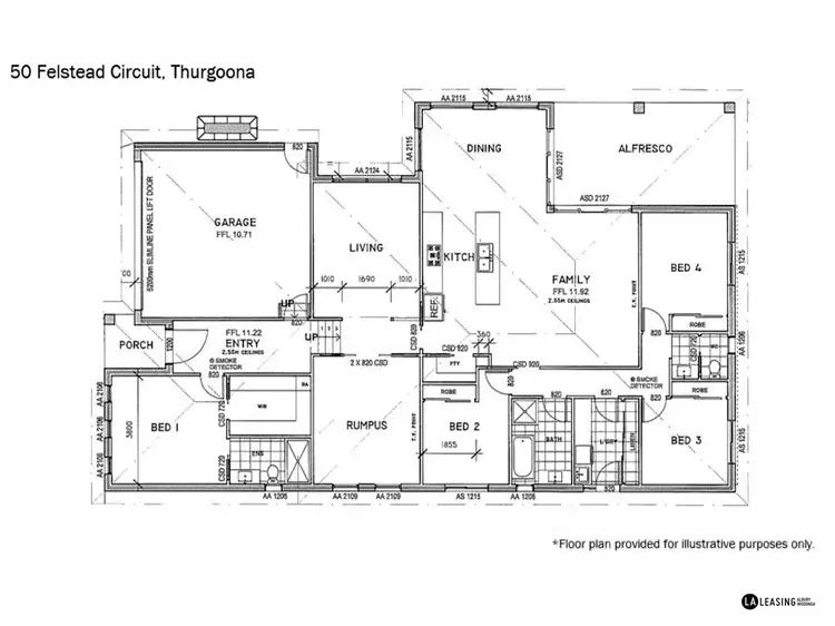 Floorplan of Homely house listing, 50 Felstead Circuit, Thurgoona NSW 2640
