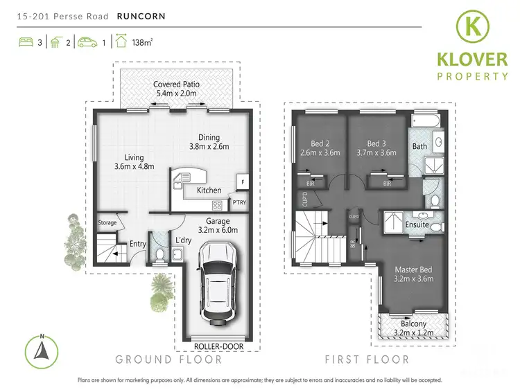 Floorplan of Homely townhouse listing, 15/201 Persse Road, Runcorn QLD 4113
