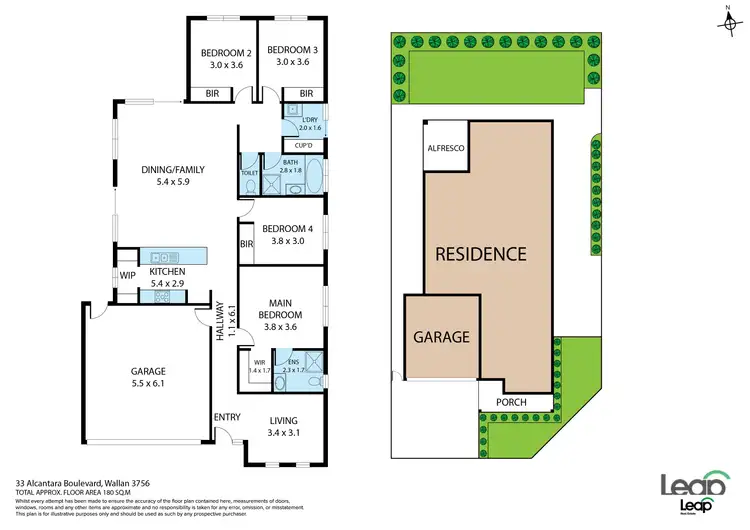 Floorplan of Homely house listing, 33 Alcantara Boulevard, Wallan VIC 3756