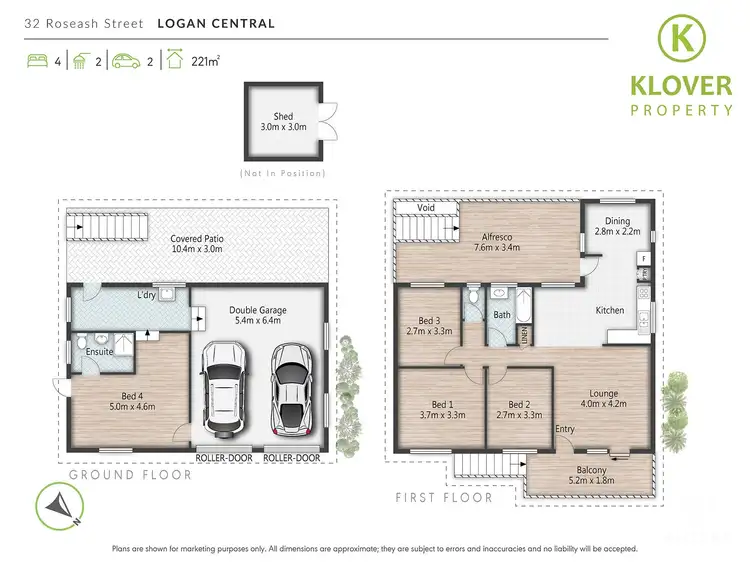 Floorplan of Homely house listing, 32 Roseash Street, Logan Central QLD 4114