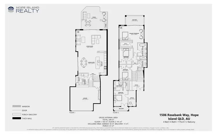 Floorplan of Homely house listing, 1506 Rosebank Way West, Hope Island QLD 4212