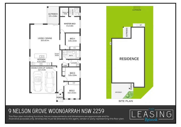 Floorplan of Homely house listing, 9 Nelson Grove, Woongarrah NSW 2259