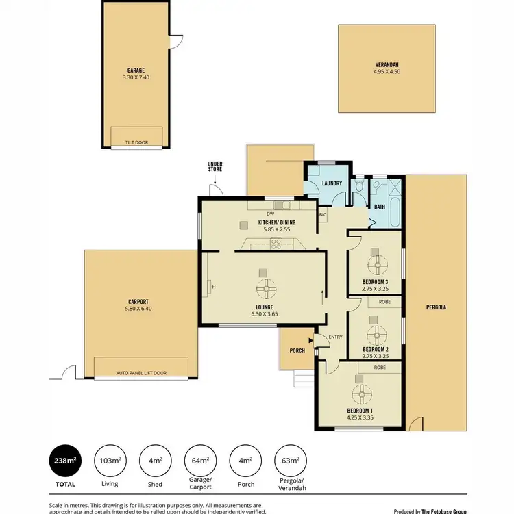 Floorplan of Homely house listing, 19 Kym Avenue, Valley View SA 5093