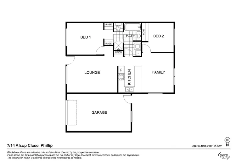 Floorplan of Homely townhouse listing, 7/14 Alsop Close, Phillip ACT 2606