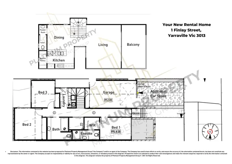 Floorplan of Homely house listing, 1 Finlay Street, Yarraville VIC 3013