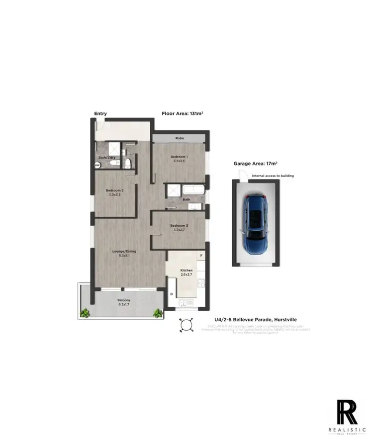 Floorplan of Homely apartment listing, 4/2-6 Bellevue Parade, Hurstville NSW 2220