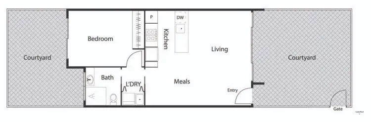 Floorplan of Homely townhouse listing, 26/56 Stuart Street, Griffith ACT 2603