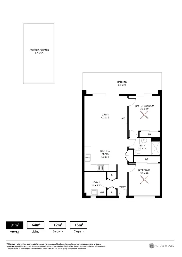 Floorplan of Homely apartment listing, 31 Post Parade, St Clair SA 5011