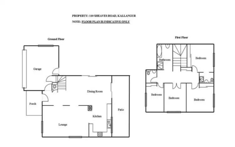 Floorplan of Homely house listing, 110 Sheaves Road, Kallangur QLD 4503