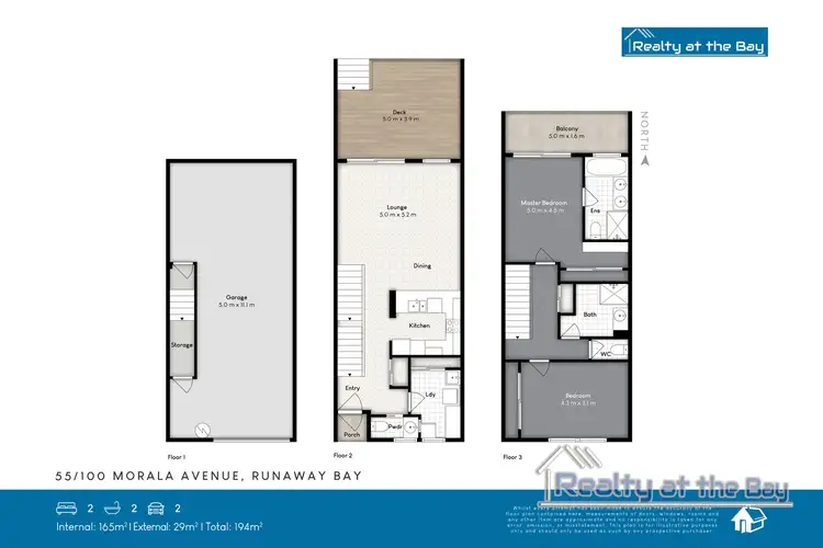 Floorplan of Homely townhouse listing, 55/100 Morala avenue, Runaway Bay QLD 4216