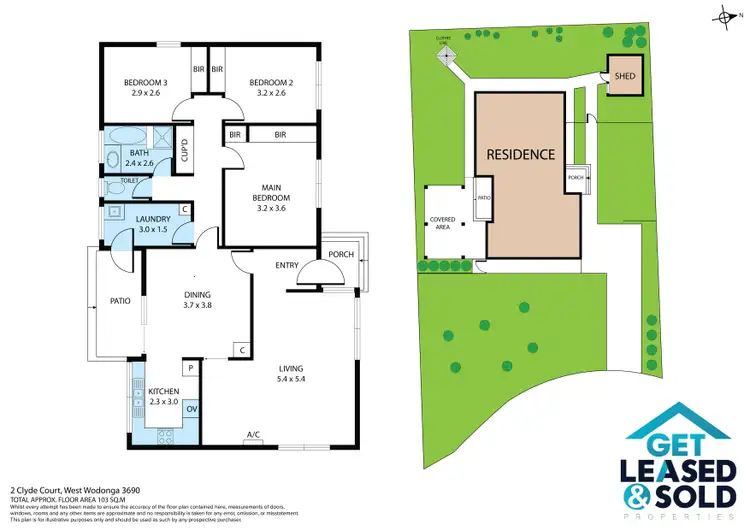 Floorplan of Homely house listing, 2 Clyde Court, West Wodonga VIC 3690