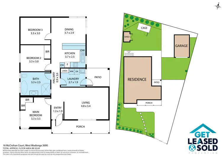 Floorplan of Homely house listing, 16 McCrohan Crt, West Wodonga VIC 3690