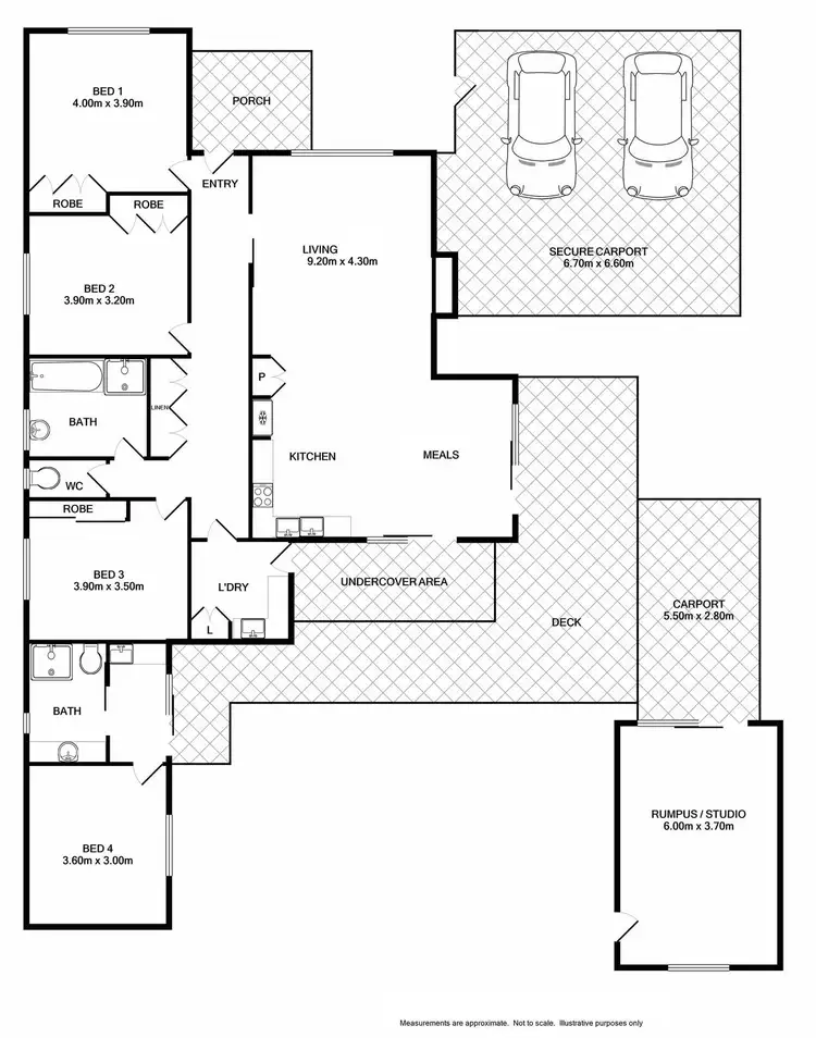 Floorplan of Homely house listing, 82 William Street, Wodonga VIC 3690